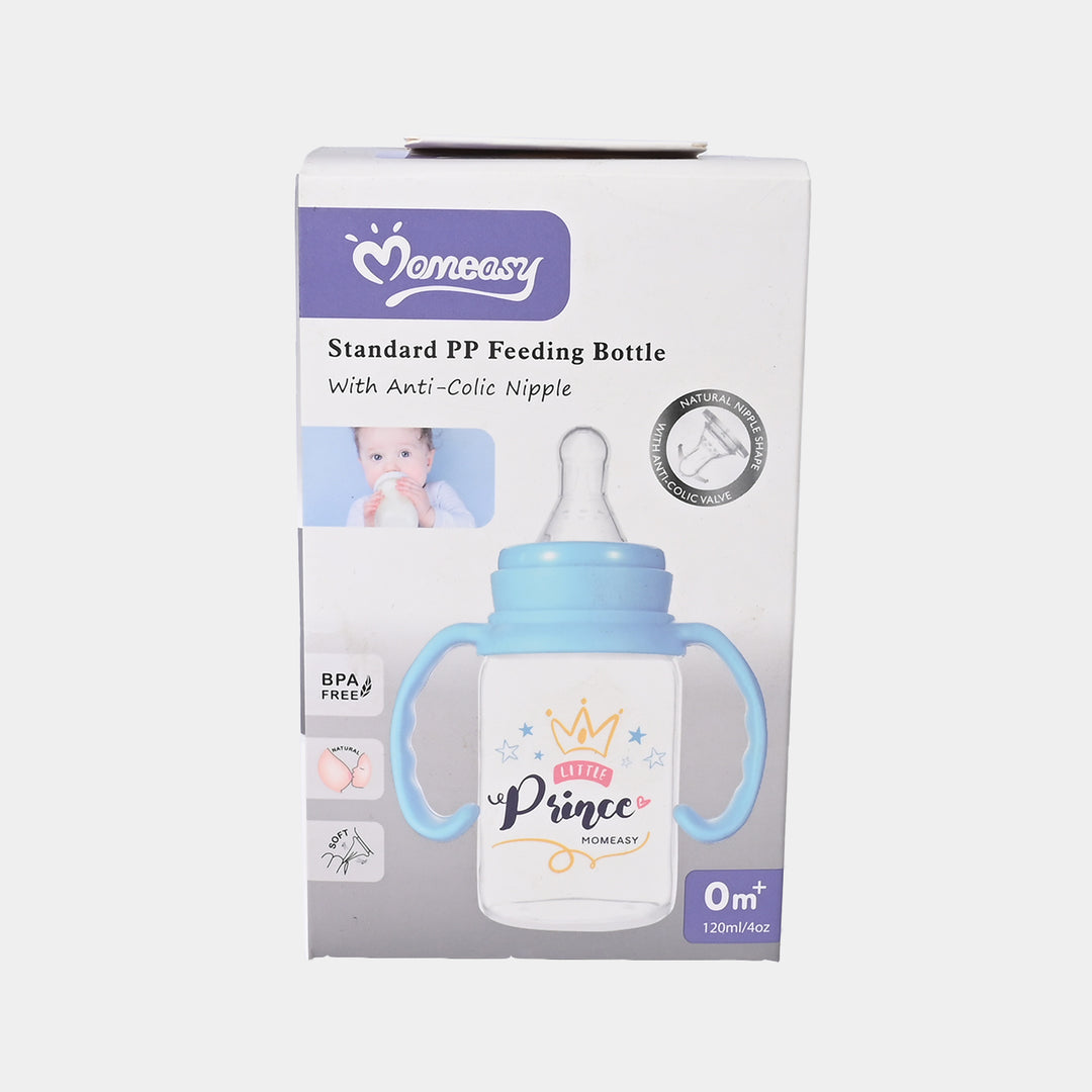 MOMEASY 120ML STANDARD FEEDING BOTTLE WITH HANDLE | 40Z |0M+