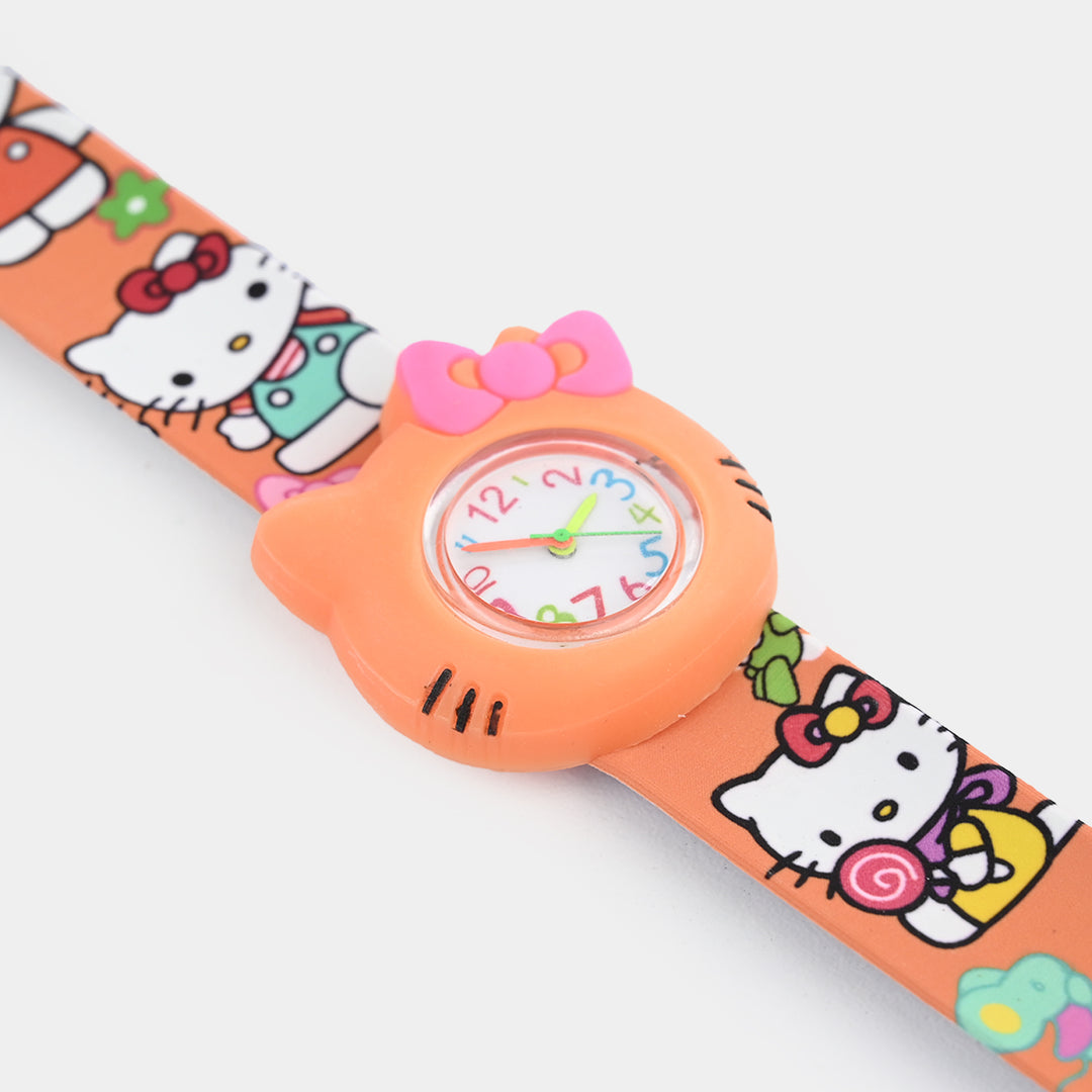 Girls Kids Slap-On Wrist Watch
