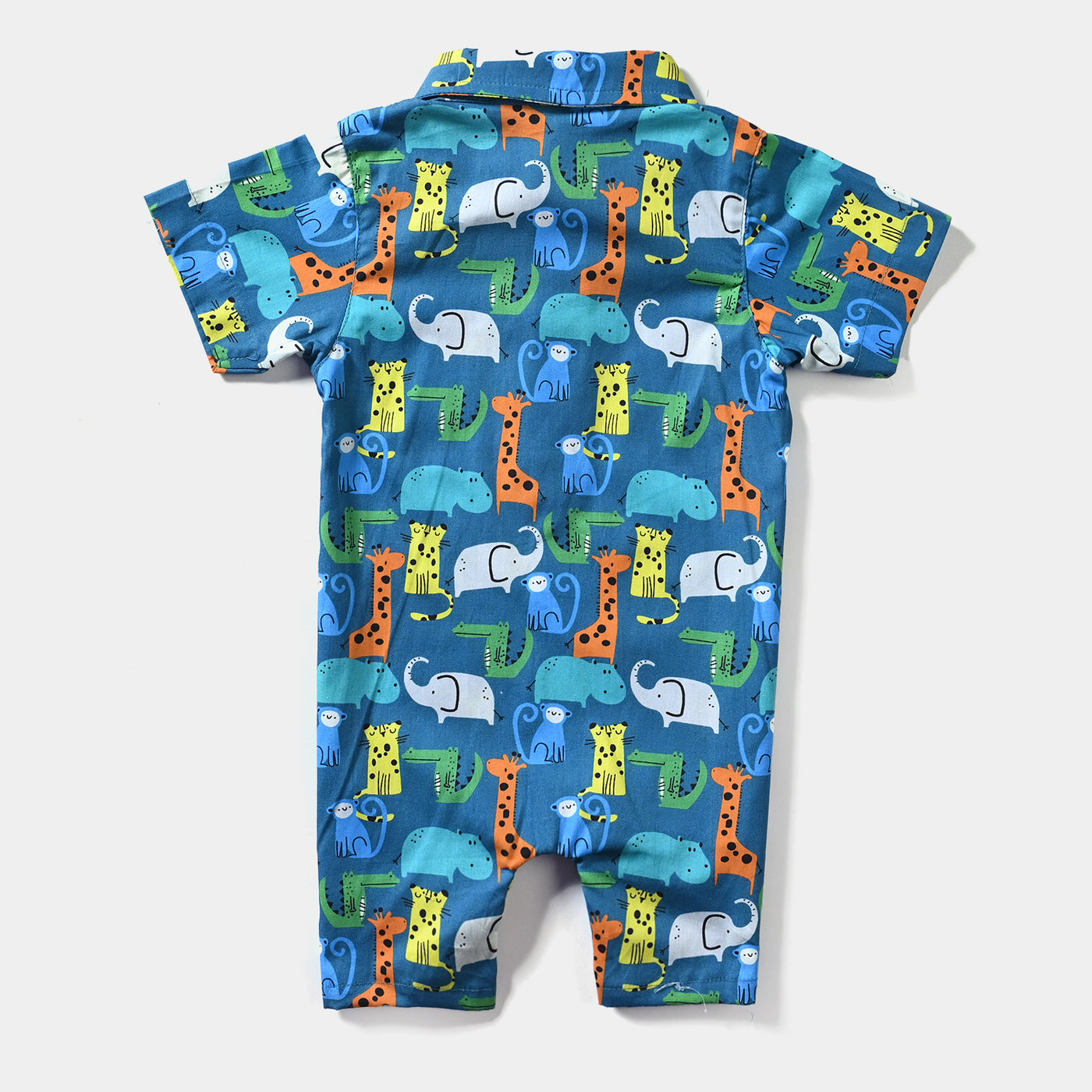 Infant Boys Cotton Romper Animal-LT.Blue