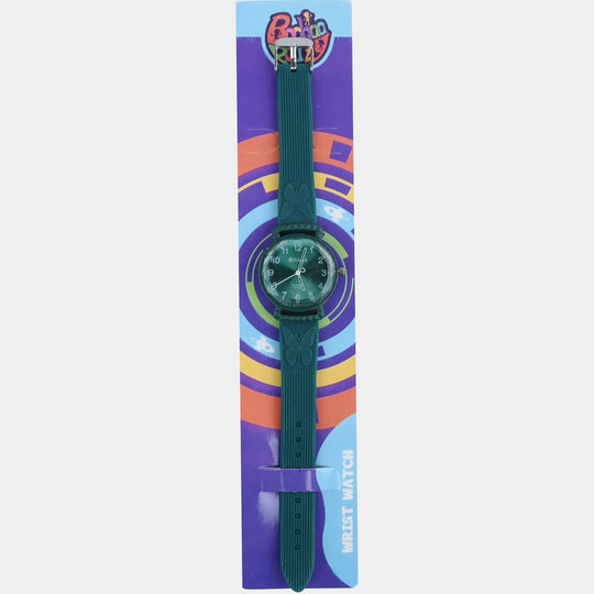 Girls Silicone Strap Analog Wristwatch