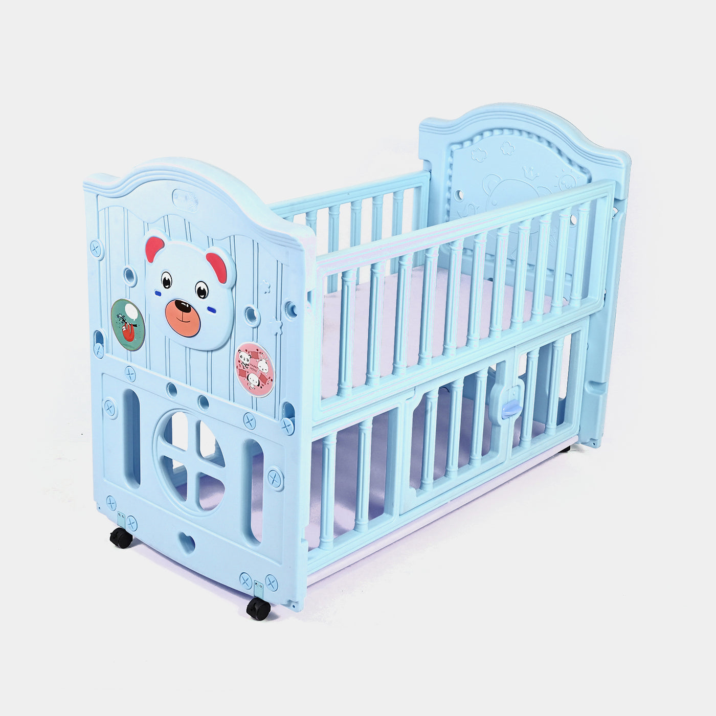 Comfortable and Durable Baby Fiber Cot - Blue