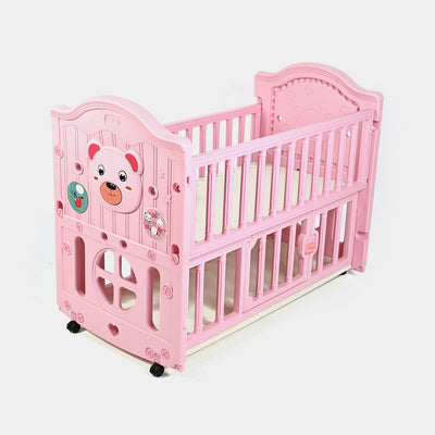 Comfortable and Durable Baby Fiber Cot - Pink