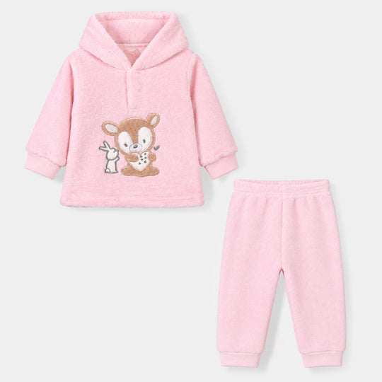 Infant Boys Faux fur Knitted Suit SH206-2P-Pink