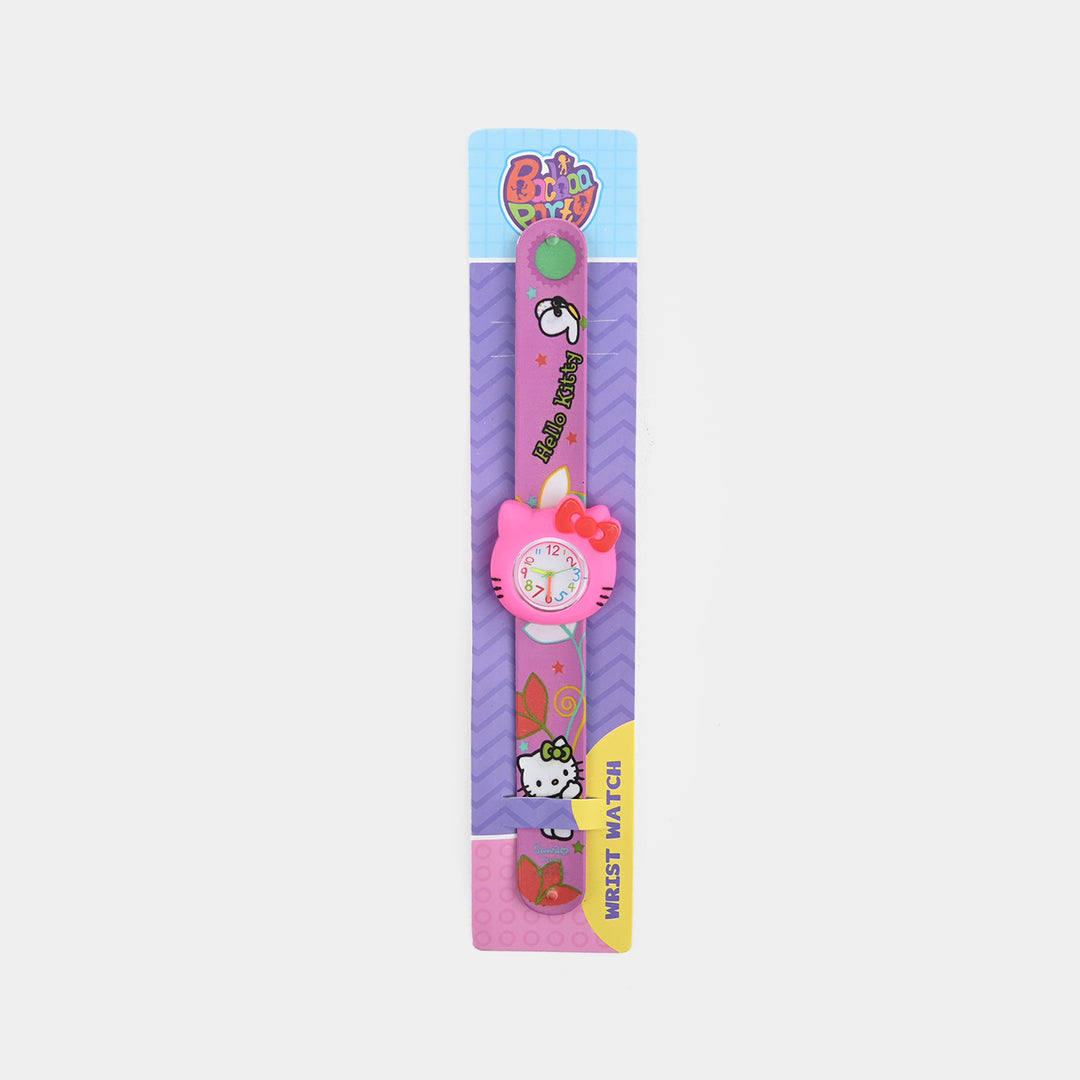 Girls Kids Slap-On Wrist Watch