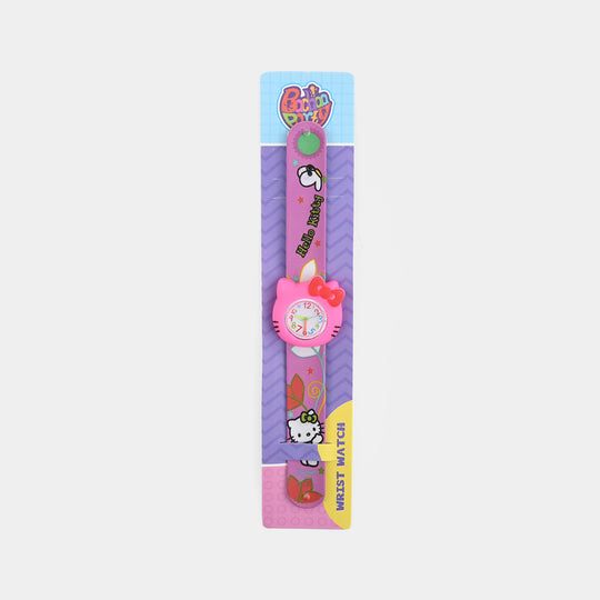 Girls Kids Slap-On Wrist Watch