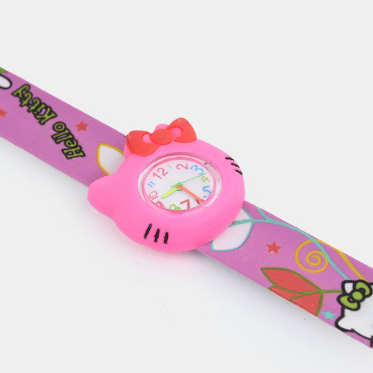 Girls Kids Slap-On Wrist Watch