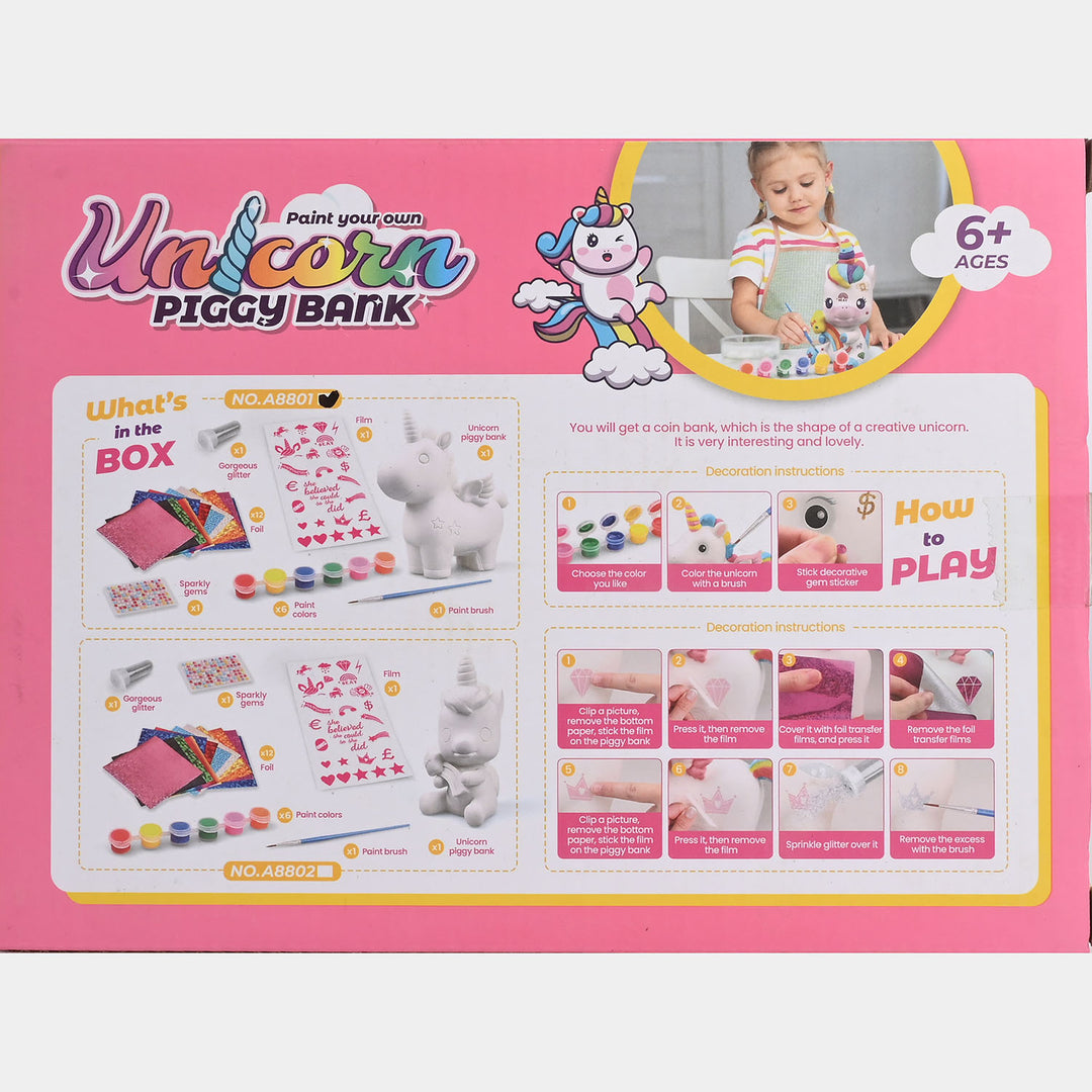 DIY Creative Paint Your Own Piggy Bank