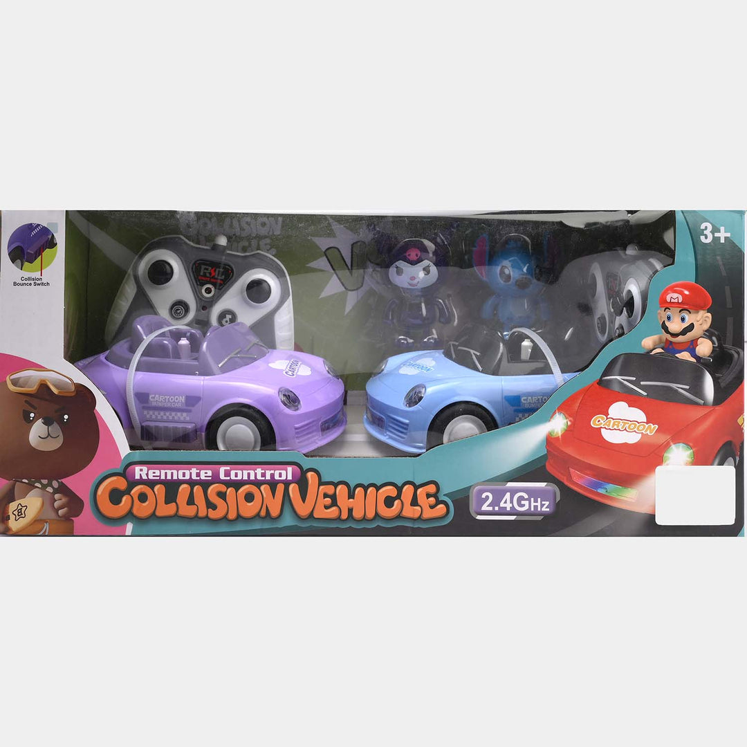 Remote-Control Collision Vehicle Toy Set For Kids