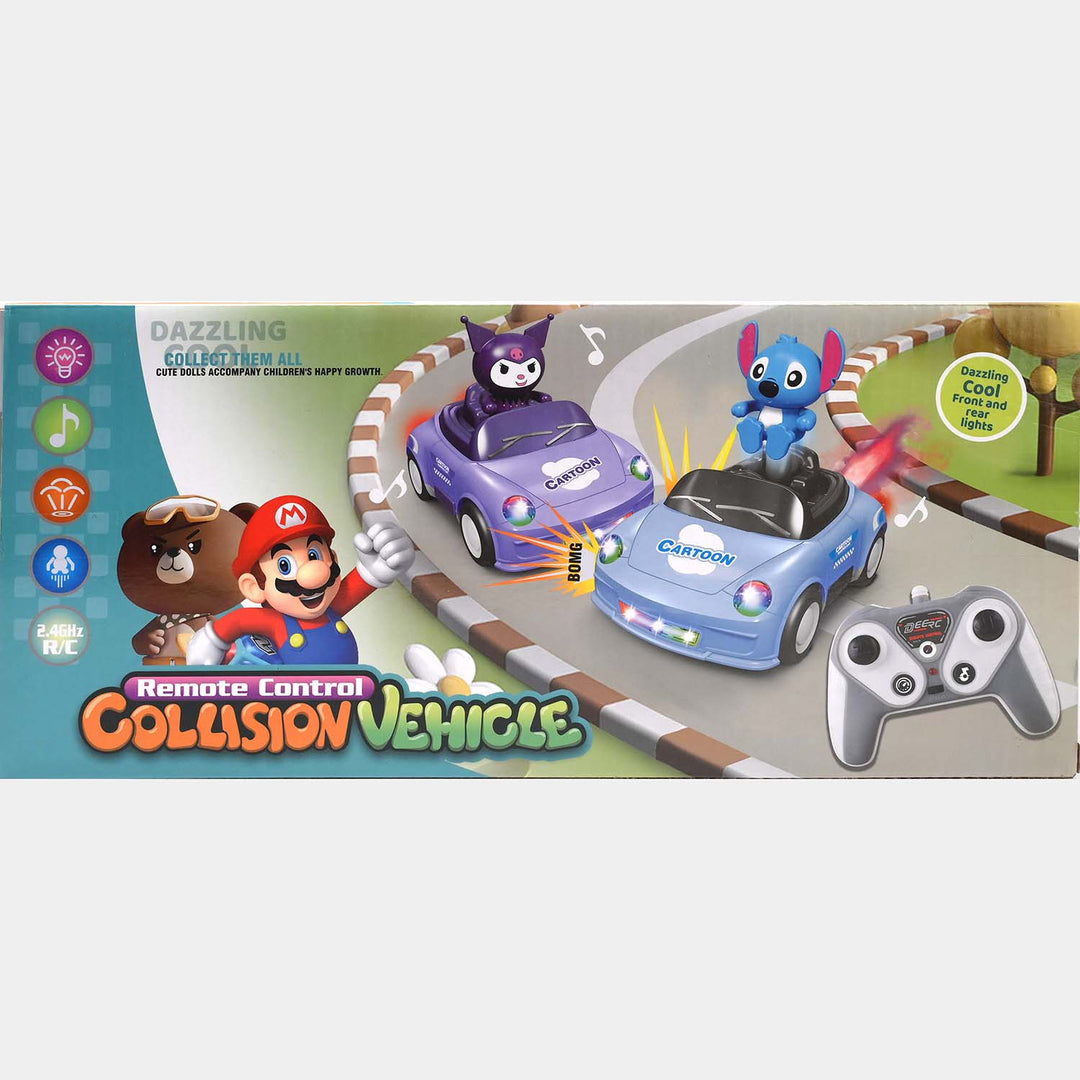 Remote-Control Collision Vehicle Toy Set For Kids