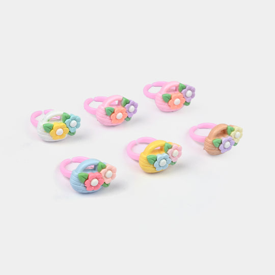Cute Colorful Girls Ring Set | Pack of 6