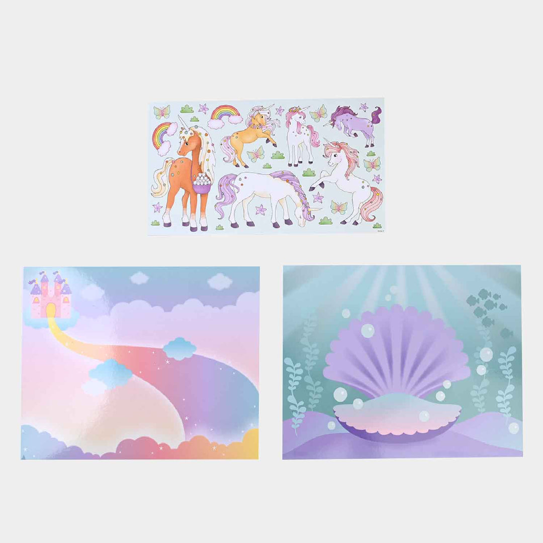 Create Scene Sticker For Kids