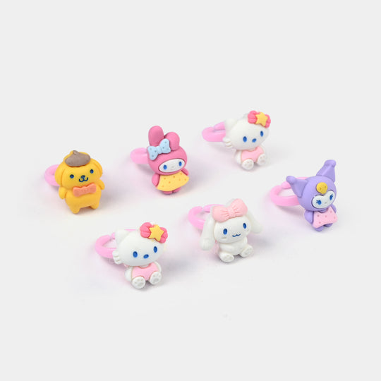 Cute Colorful Girls Ring Set | Pack of 6