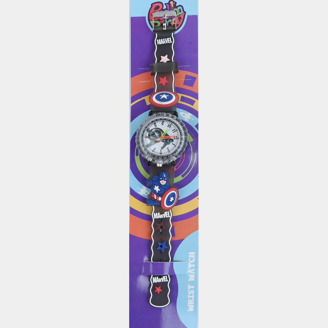 Boys Light-Up Spinner Analog Wrist Watch