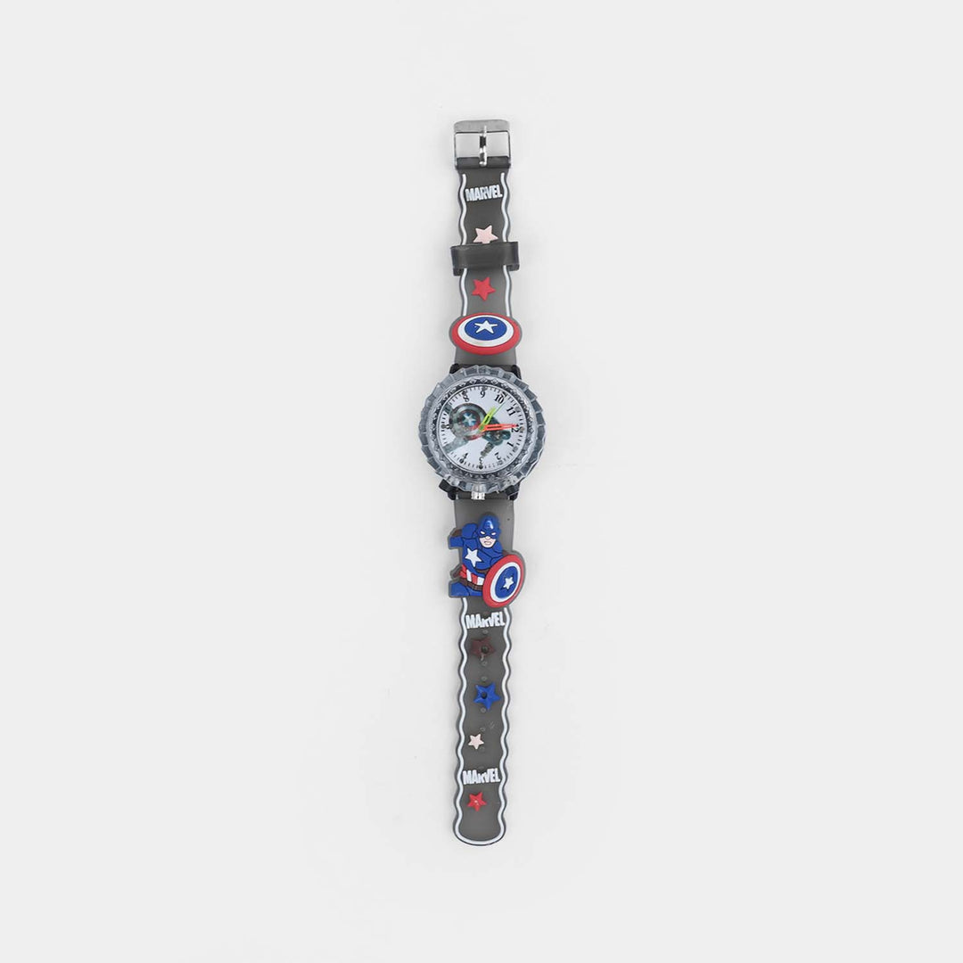 Boys Light-Up Spinner Analog Wrist Watch