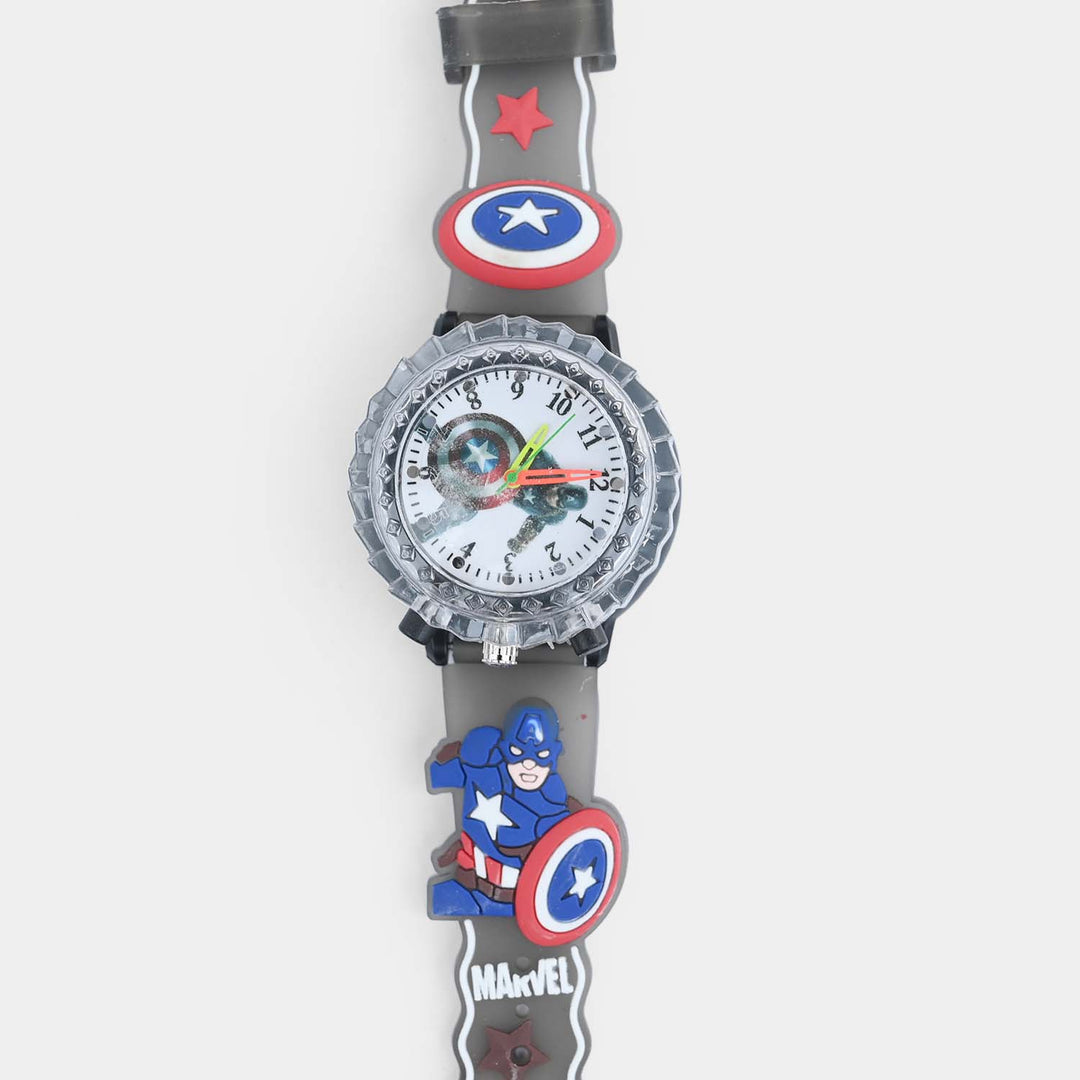Boys Light-Up Spinner Analog Wrist Watch