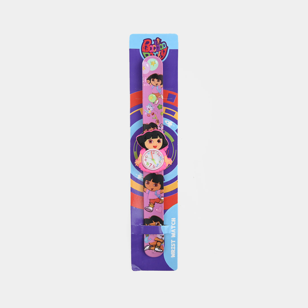 Girls Kids Slap-On Wrist Watch