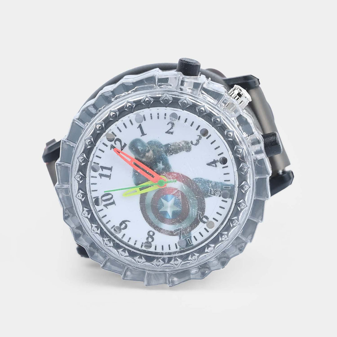 Boys Light-Up Spinner Analog Wrist Watch
