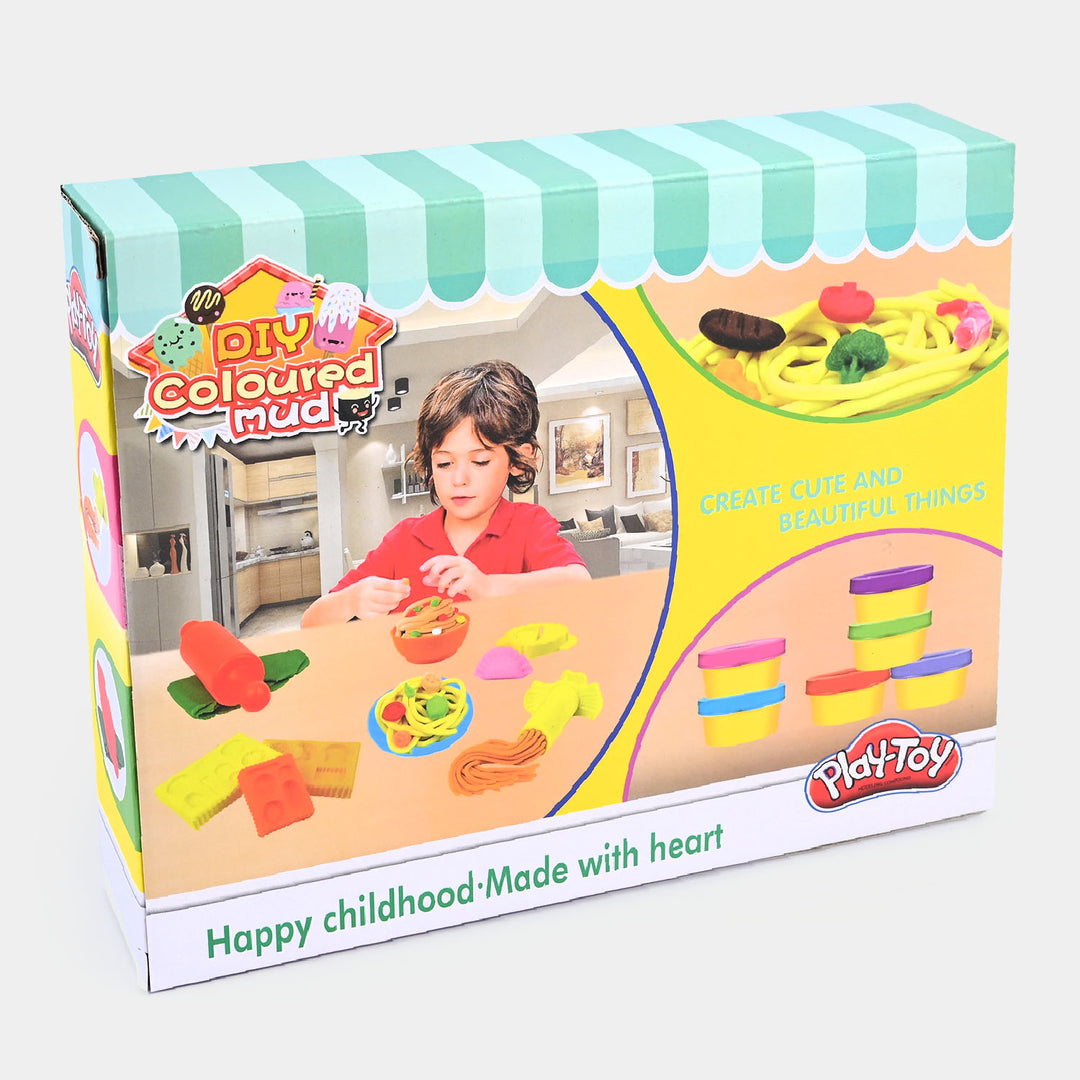 Color Clay Dough Play Set For Kids