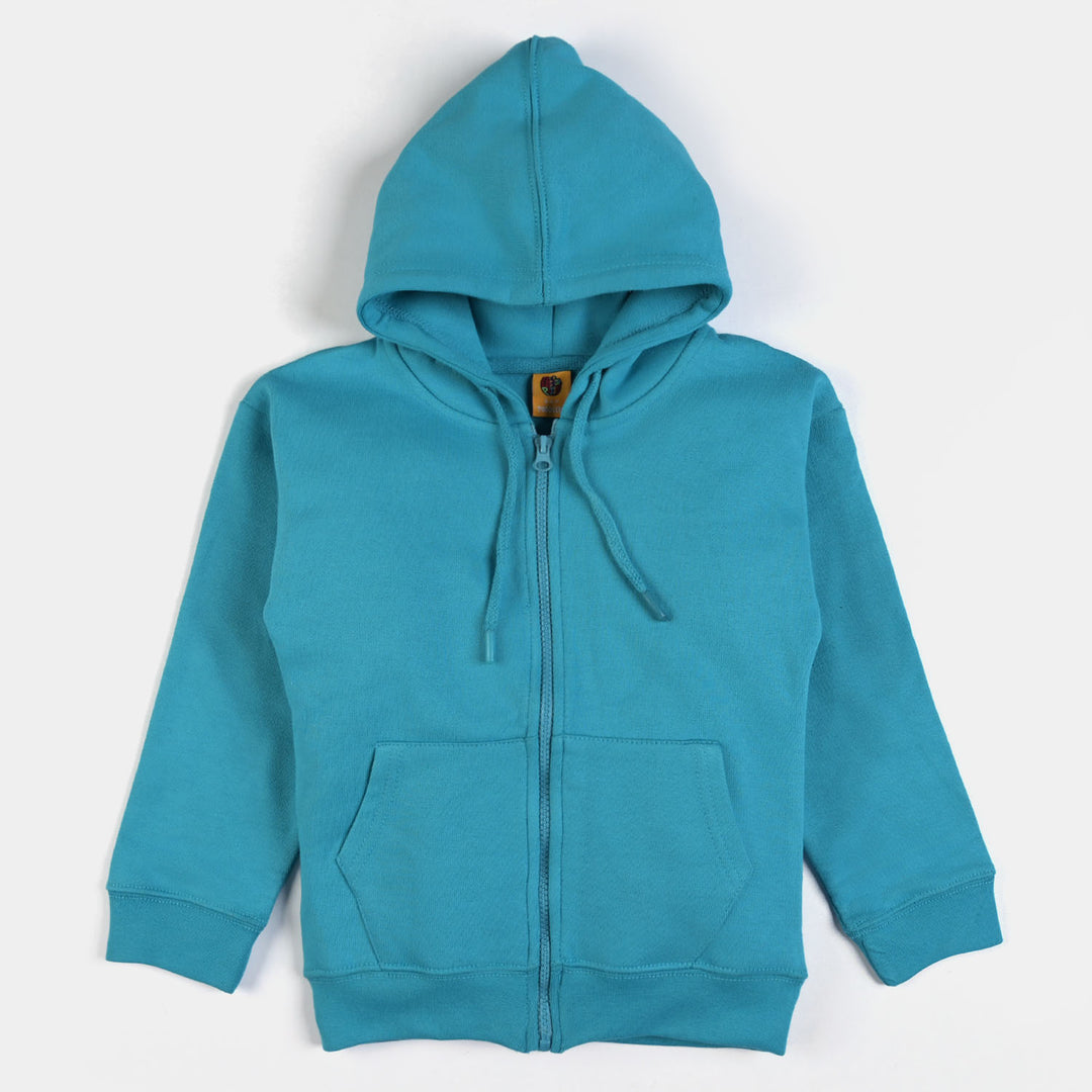 Girls Fleece Knitted Jacket Basic-Capri Breeze