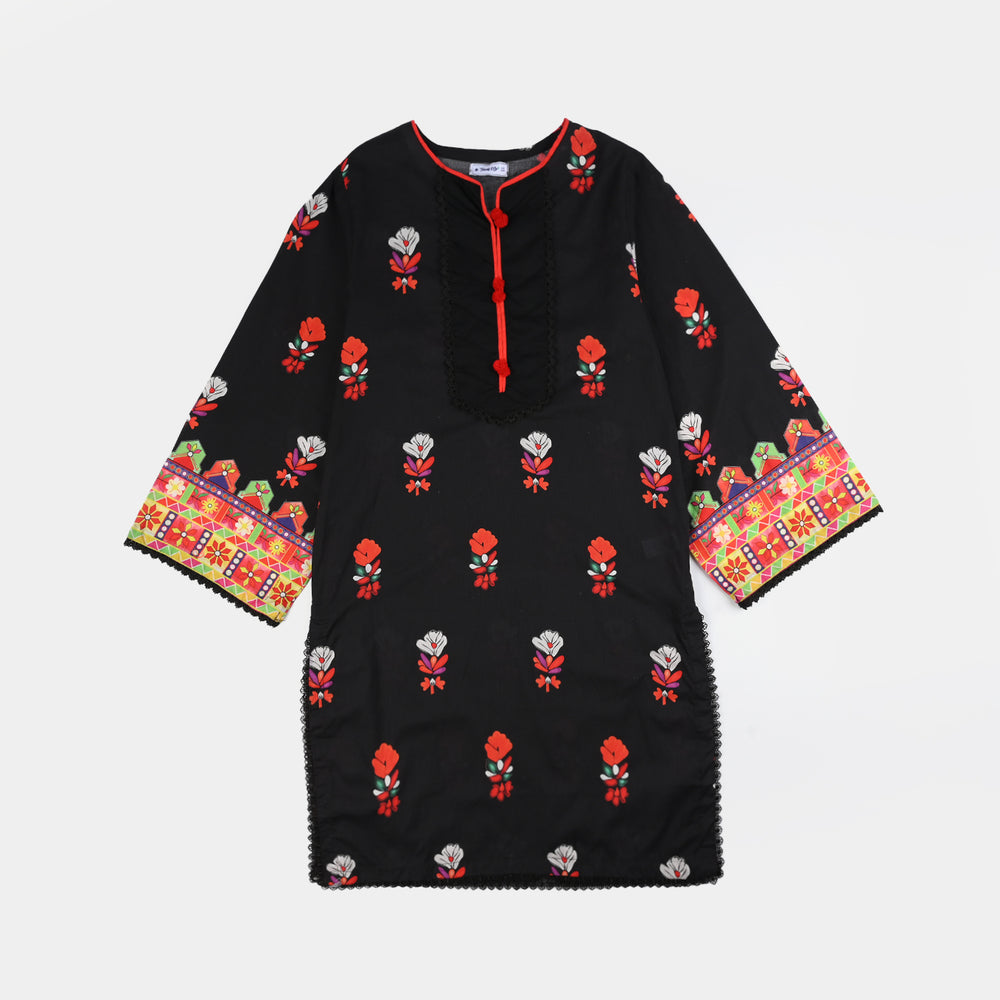 Teens Girls Cotton 2Pcs Gulistan-BLACK