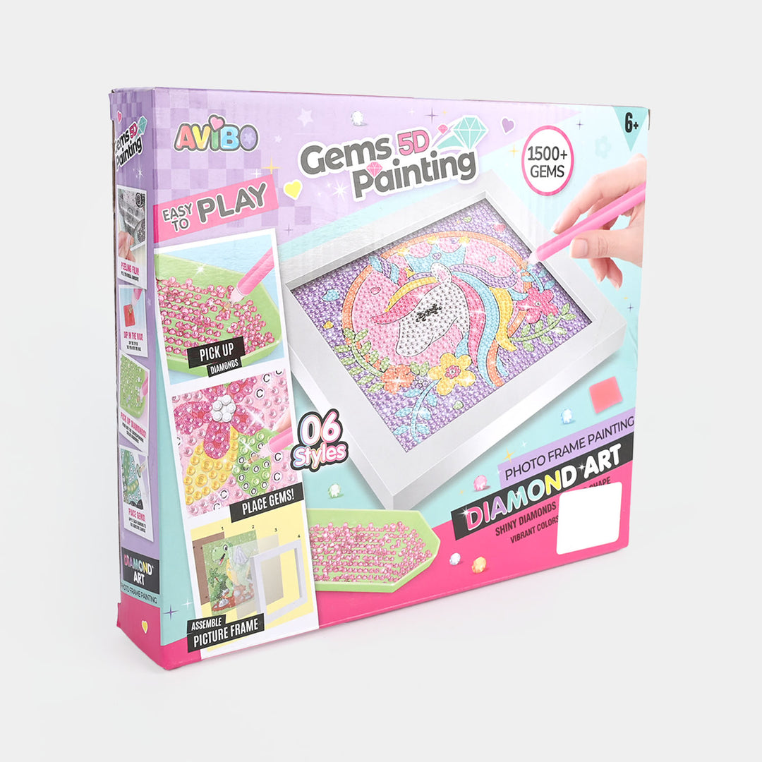 DIY Gems 5D Painting / Diamond Art Photo Frame Painting Set