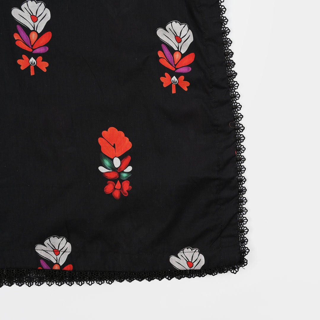 Teens Girls Cotton 2Pcs Gulistan-BLACK