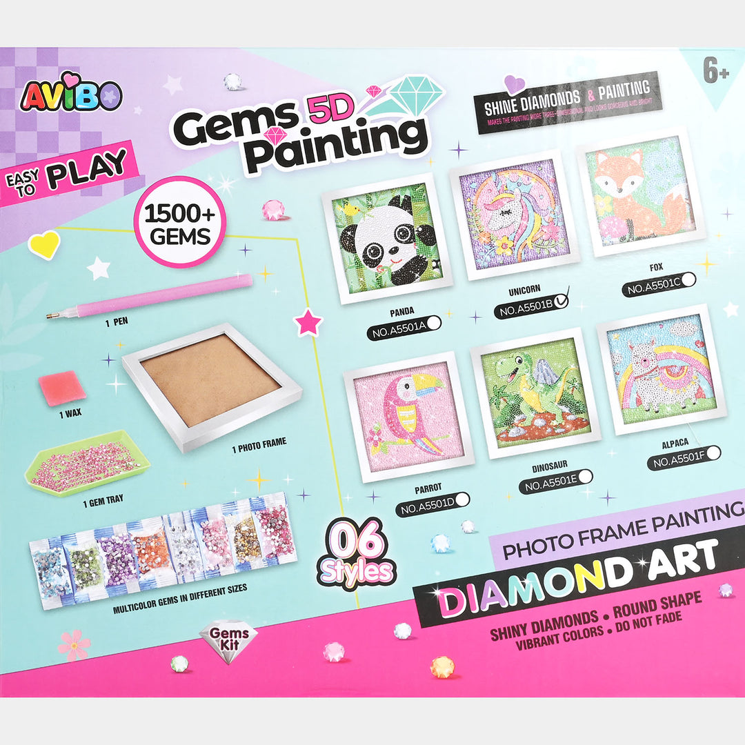 DIY Gems 5D Painting / Diamond Art Photo Frame Painting Set