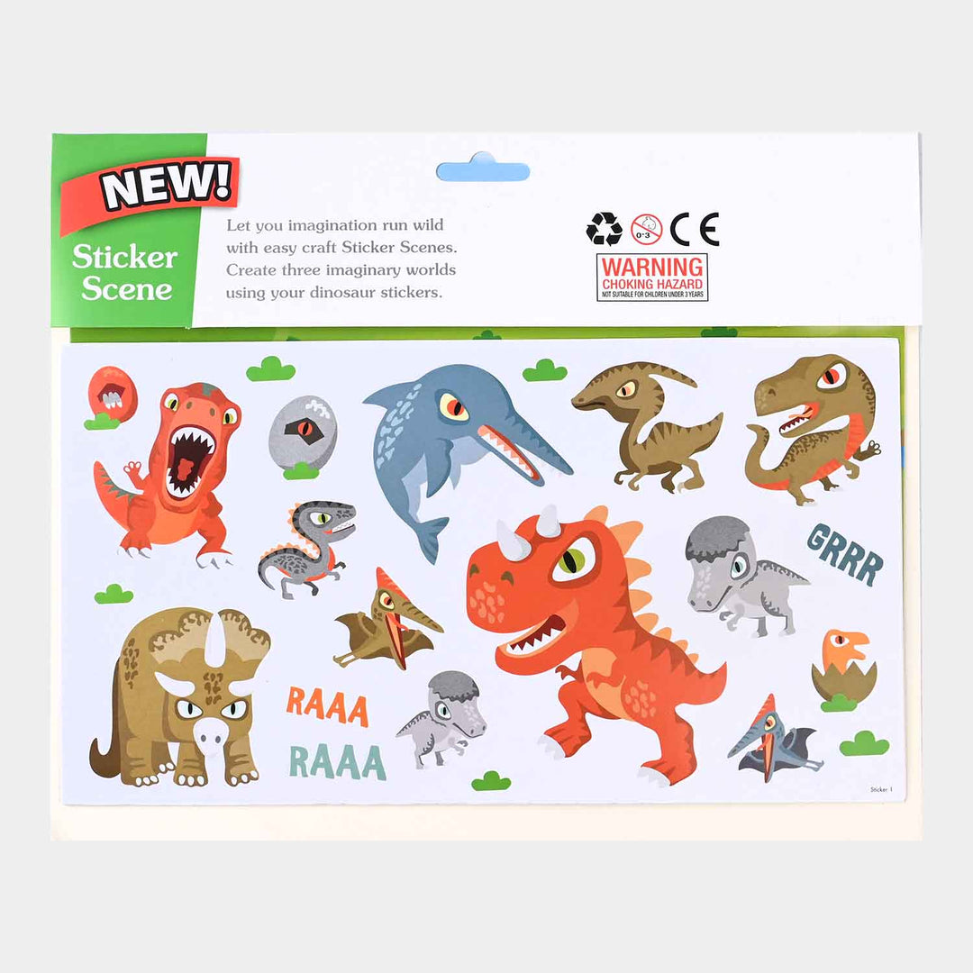 Create Scene Sticker For Kids