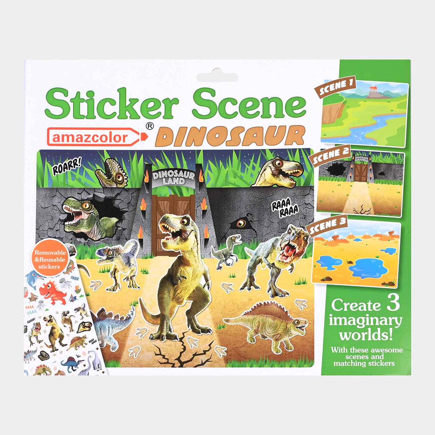 Create Scene Sticker For Kids