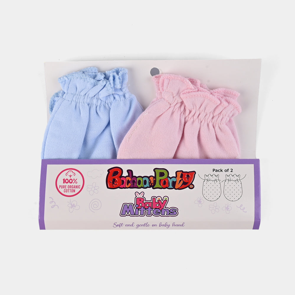 Baby Mittens Pack of 2 0-6M+