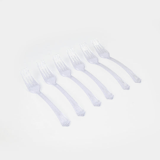Mini Crystal Plastic Forks – Disposable