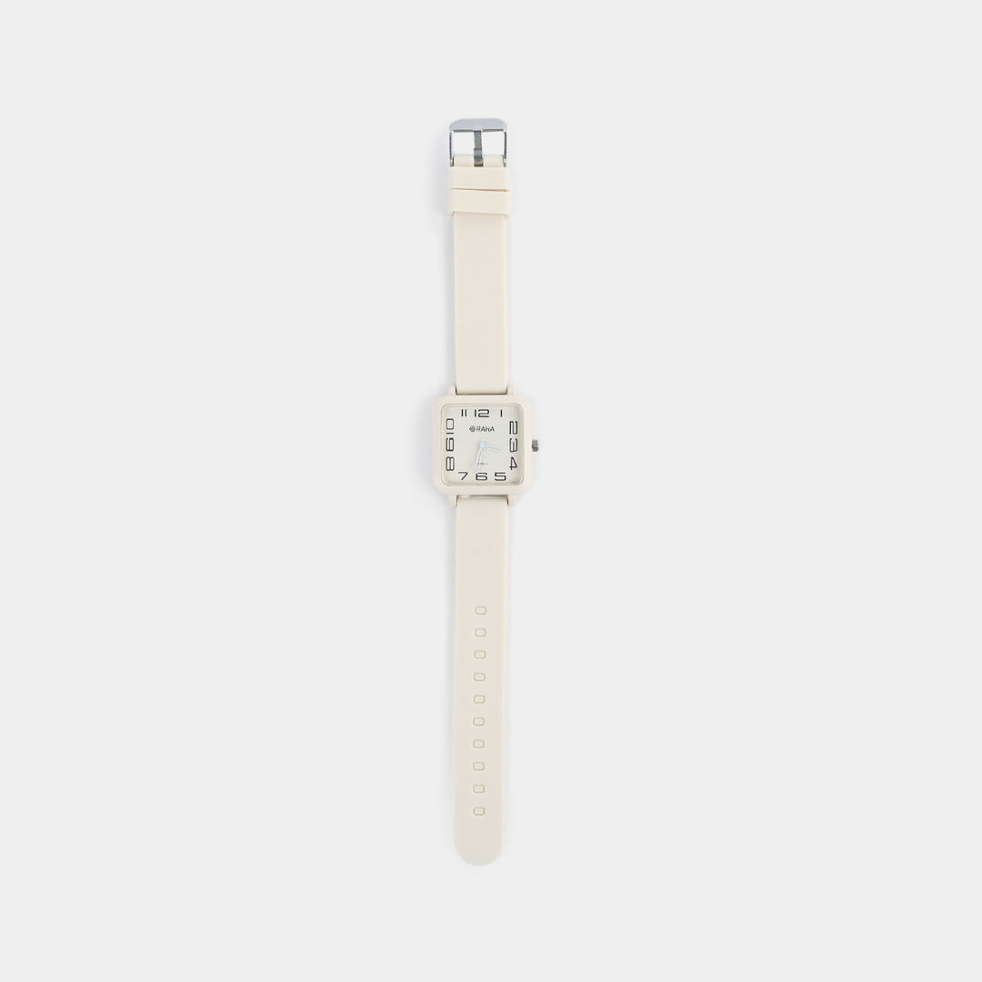 Girls Silicone Strap Analog Wristwatch