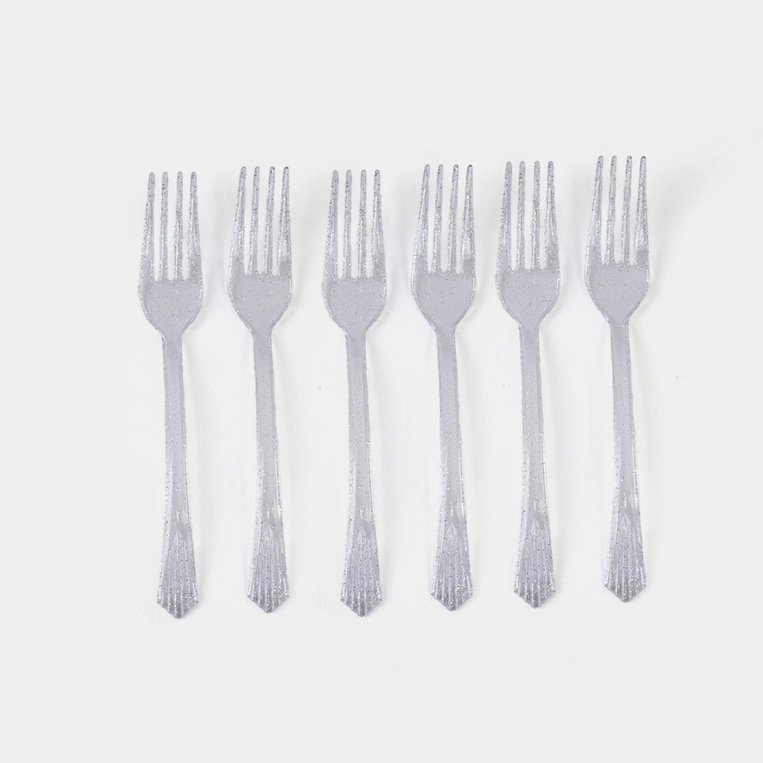 Mini Crystal Plastic Forks – Disposable