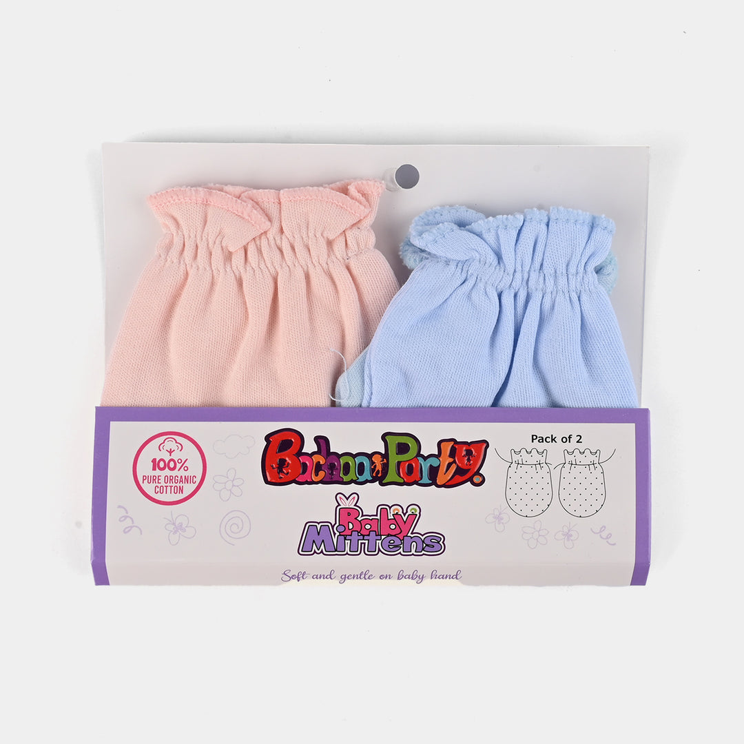 Baby Mittens Pack of 2 0-6M+