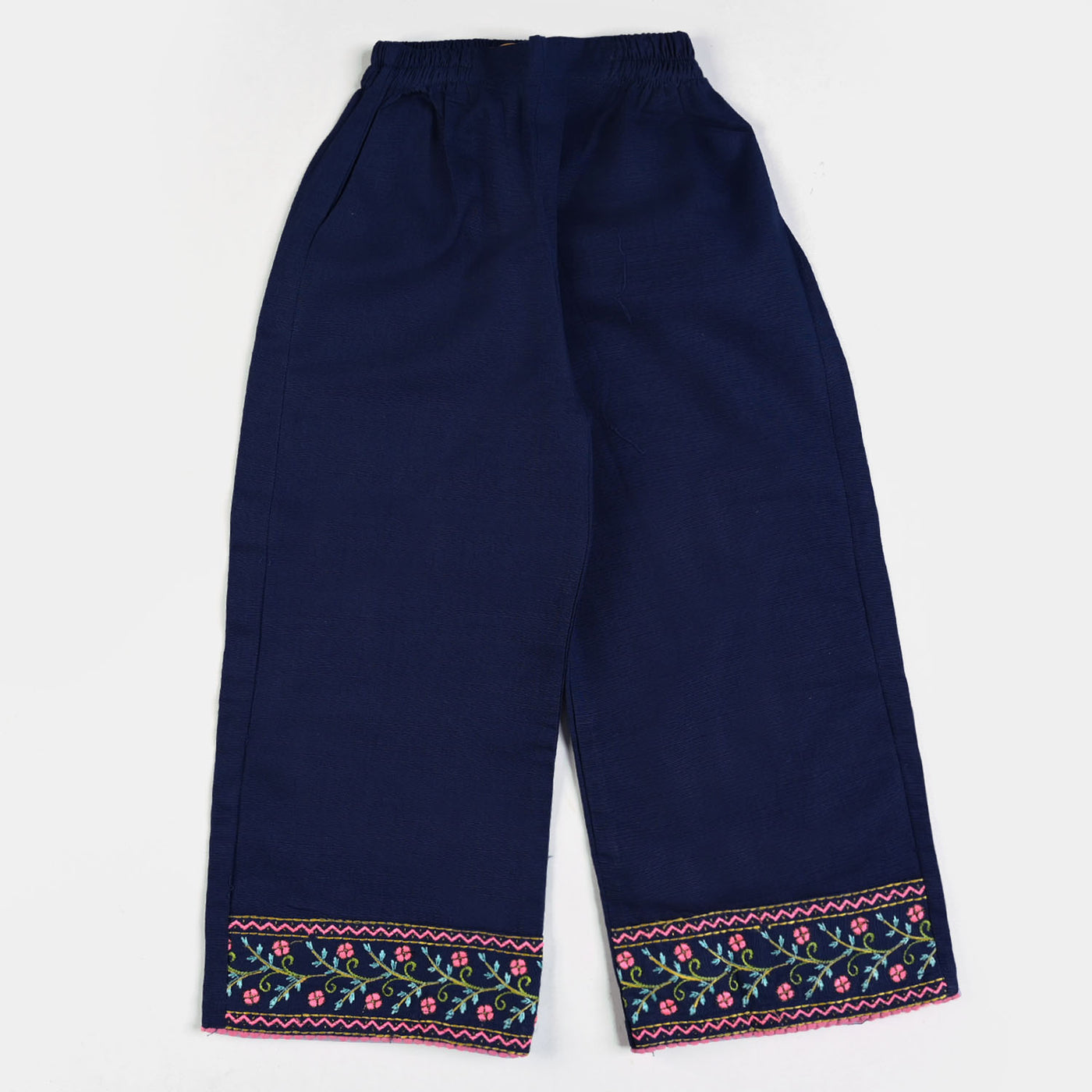 Girls khaddar 2PCs Midnight-Navy Blue