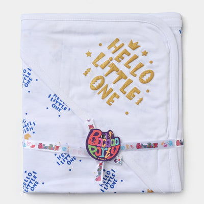 Baby Wrapping Sheet Glitter Hello Little One