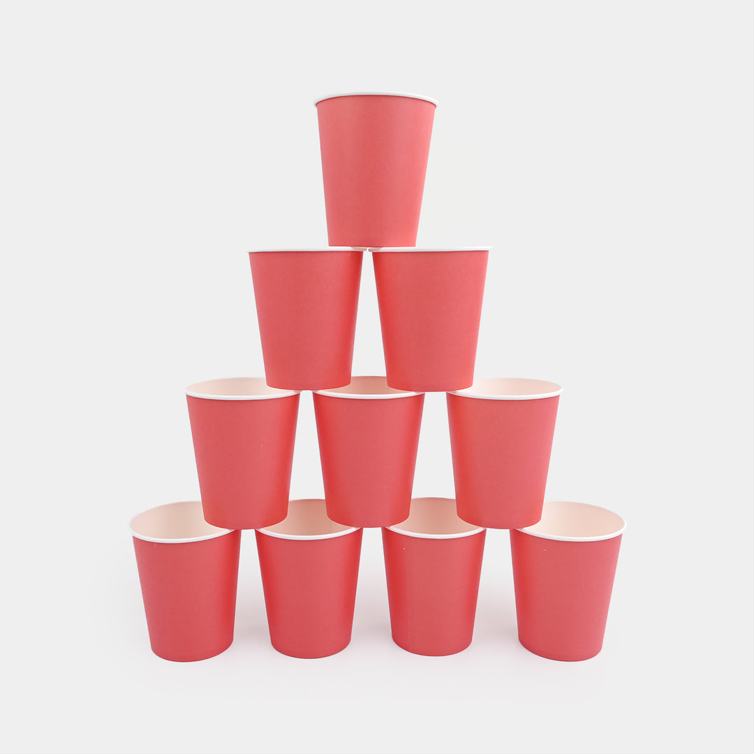 Disposable Party Paper Cups Pack (10 Pieces)