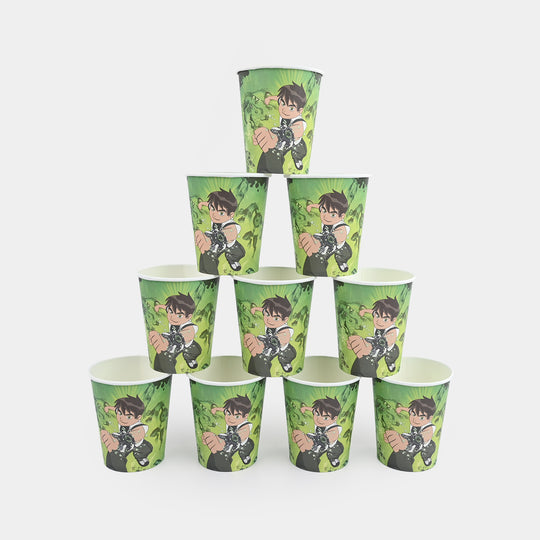 Disposable Party Paper Cups Pack (10 Pieces)