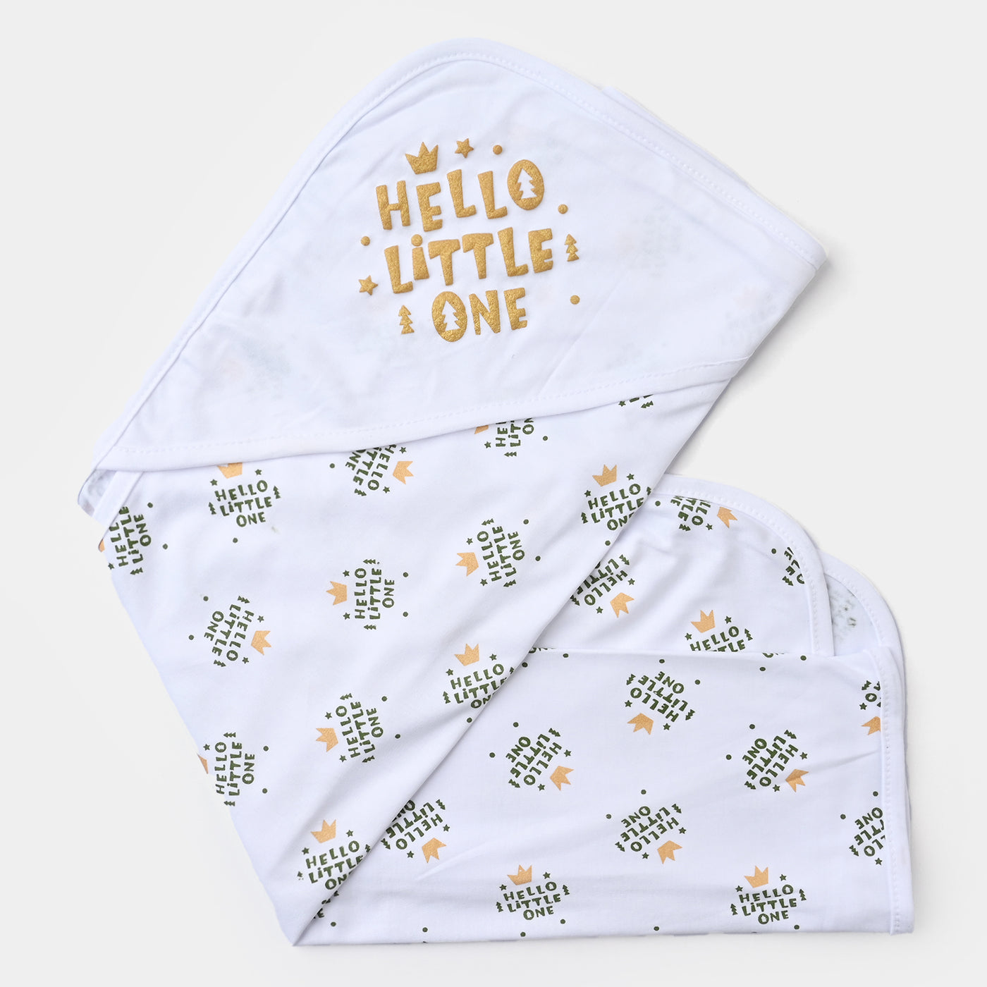 Baby Wrapping Sheet Glitter Hello Little One