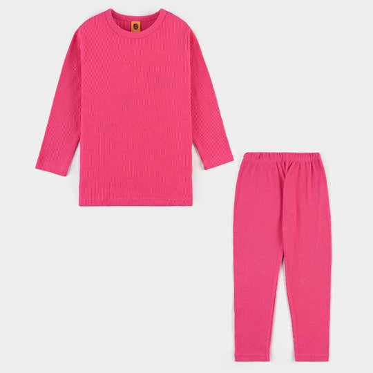 Kids Unisex Thermal Inner Suit -Pink