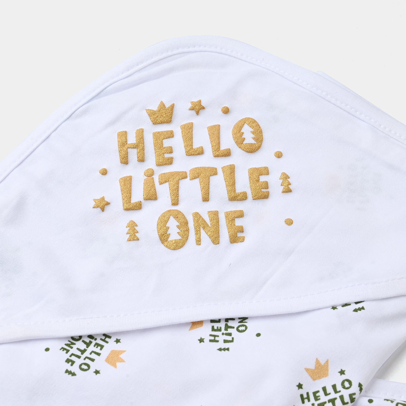 Baby Wrapping Sheet Glitter Hello Little One