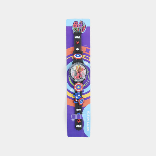 Kids Light-Up Double Spinner Digital Wrist Watch