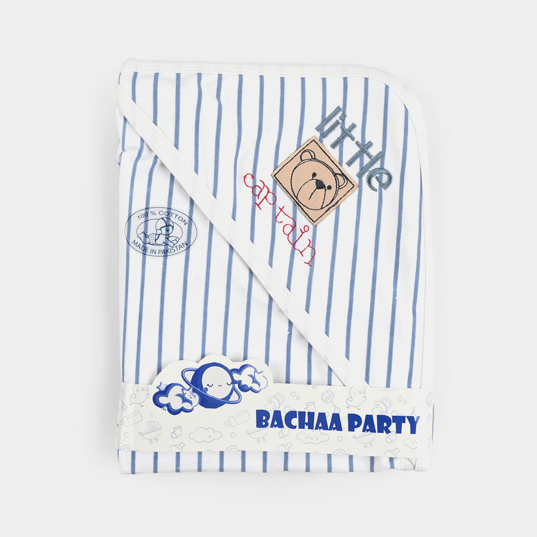 Baby Wrapping Sheet (Striped) - Blue