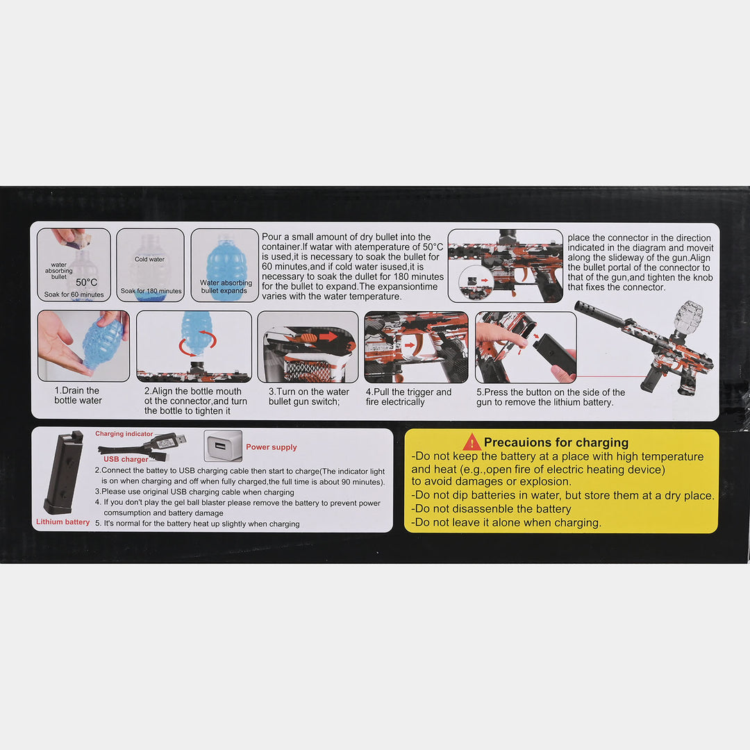 Electric Graffiti Gel Ball Blaster For Kids