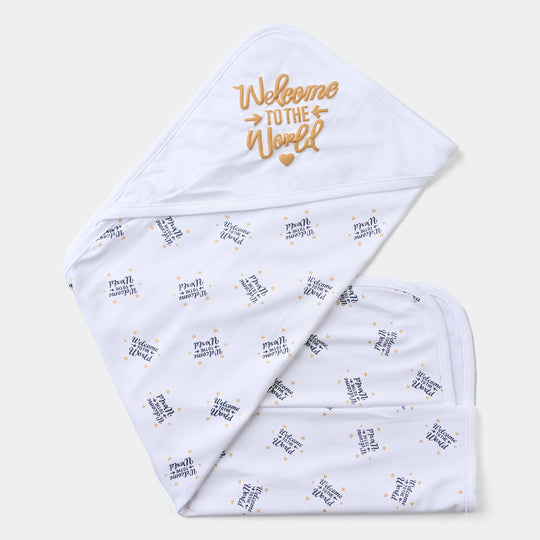 Baby Wrapping Sheet Glitter Hello Little One