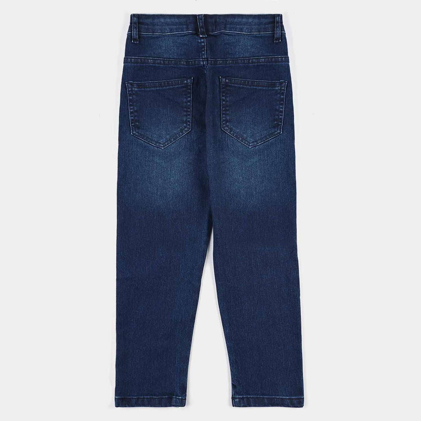 Boys Denim Stretch Basic Pant-MD.Blue