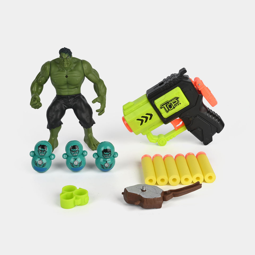 Eva Soft Bullet Blaster Set with Character Figure