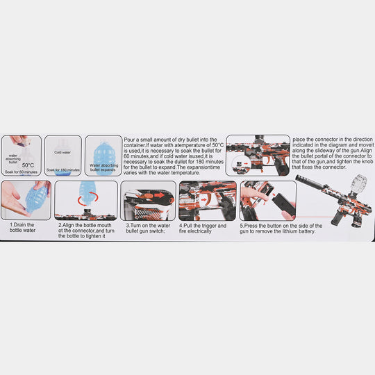 Electric Graffiti Gel Ball Blaster For Kids