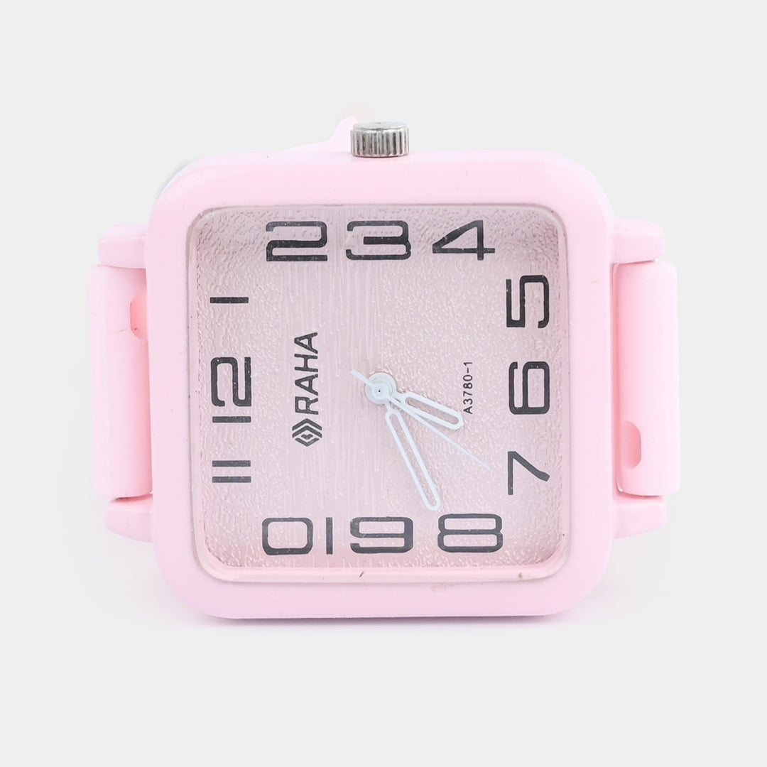 Girls Silicone Strap Analog Wristwatch
