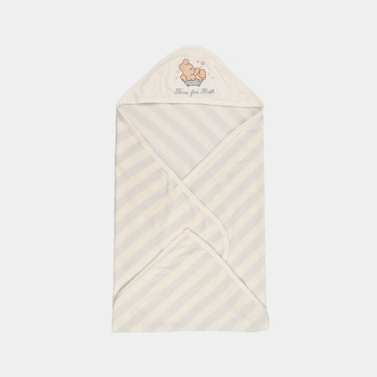 BP Hooded Bath Towel - Light Grey
